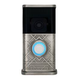 Michael Healy - Art Deco Video Doorbell Cover (Ring 3, 3 Plus, 4, Battery Plus and Battery Pro) - Antique Pewter