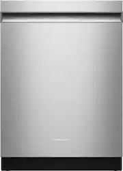 KitchenAid - 24" Front Control Built-In Tub Dishwasher with Third Level Utensil Rack and 47 dBA - Stainless Steel - Front_Zoom