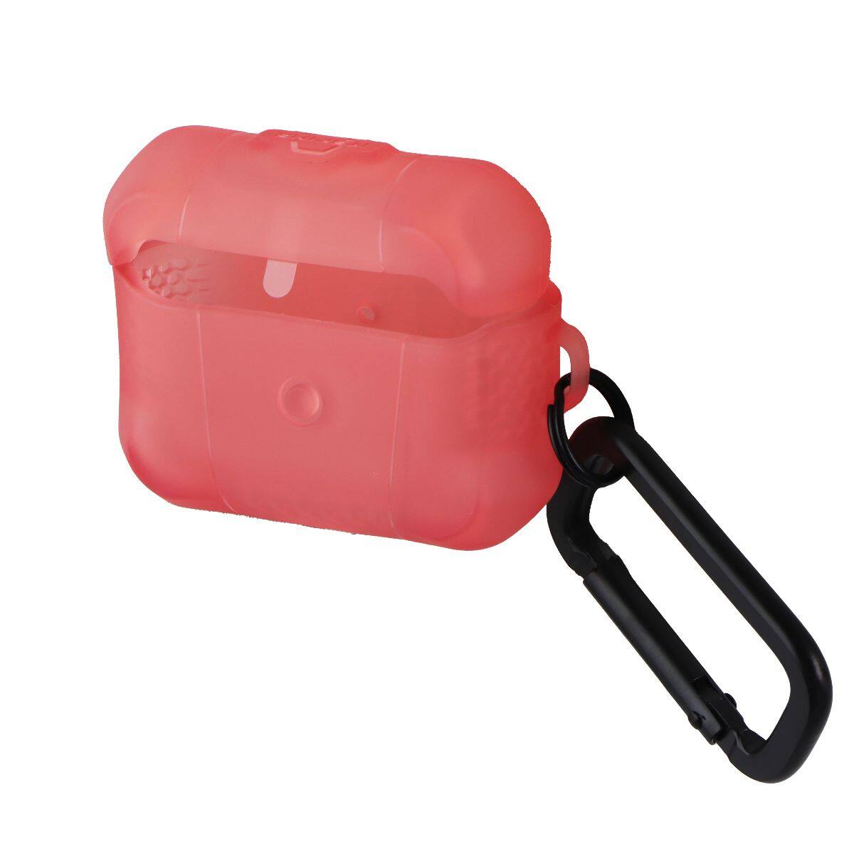 Front. Itskins - ITSKINS Spectrum R Frost Case for Apple AirPods Gen 3 - Coral - Pink.