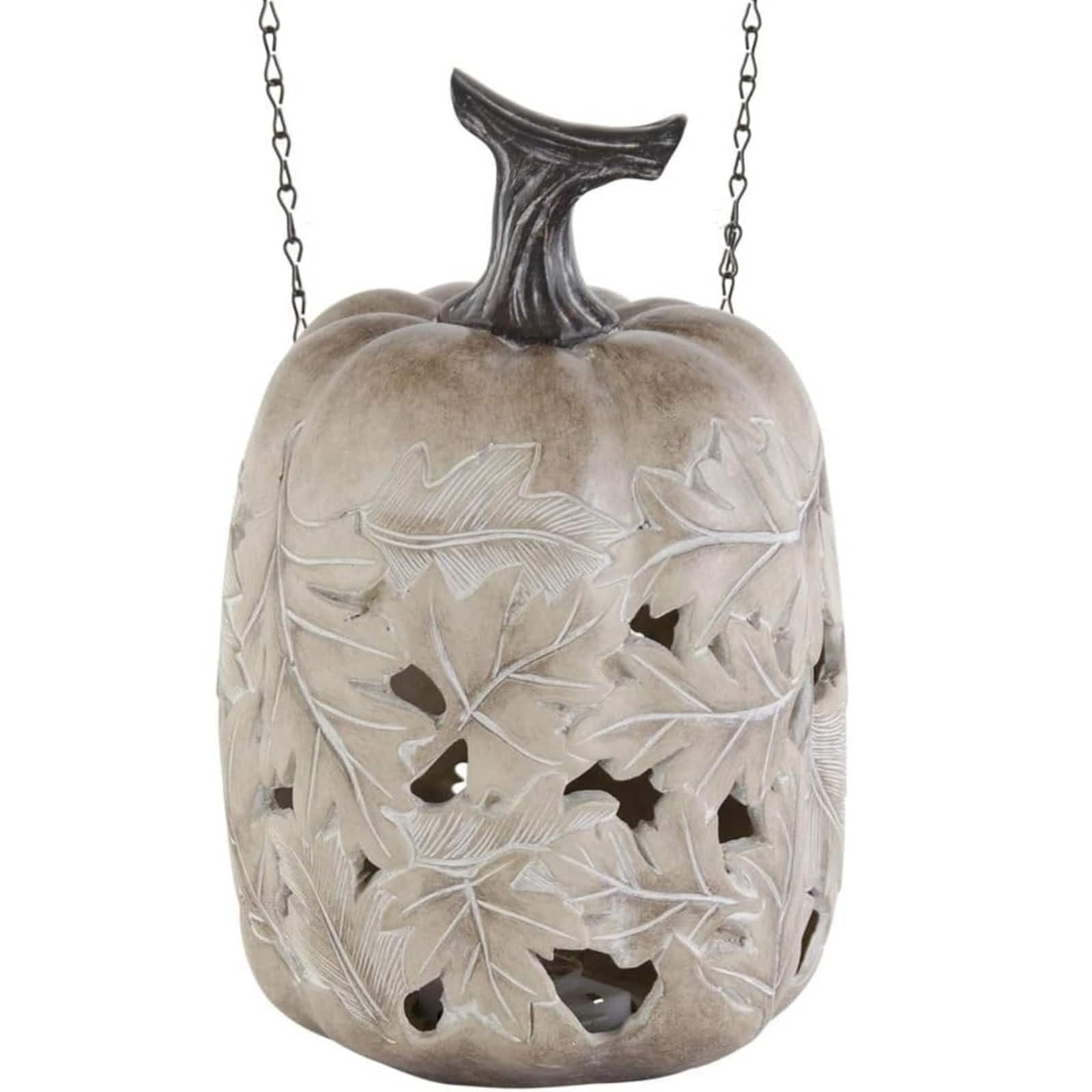 K&K Interiors - LED Pumpkins with Maple Leaf Cutout Arrow Replacement Sign 11 inch Height - Arrow Sold Separately - Beige price history on PriceWatchPro