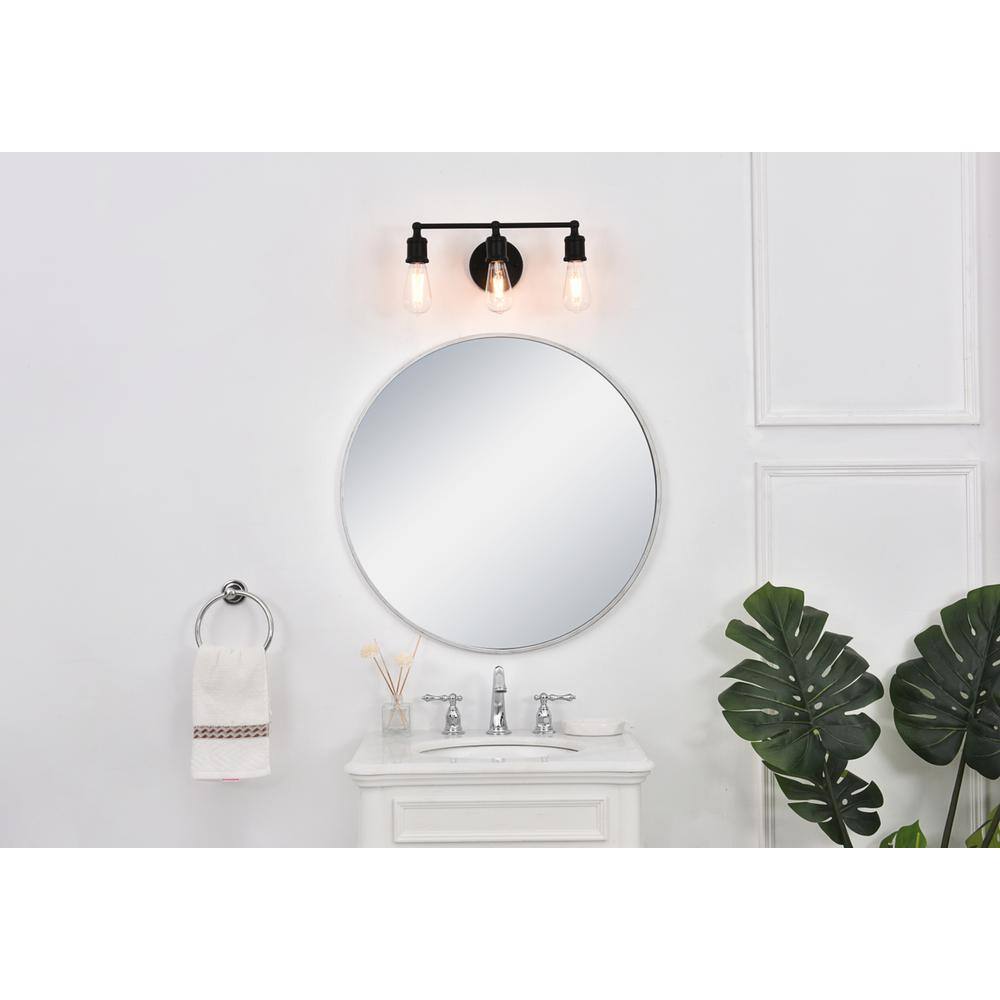 Front. Living District - Serif 3 light black Wall Sconce - Black.