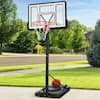 Front. Best Choice Products - Adjustable Regulation-Size Basketball Hoop w/ Fillable Base, 2 Wheels - Clear.