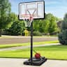 Best Choice Products - Adjustable Regulation-Size Basketball Hoop w/ Fillable Base, 2 Wheels - Clear
