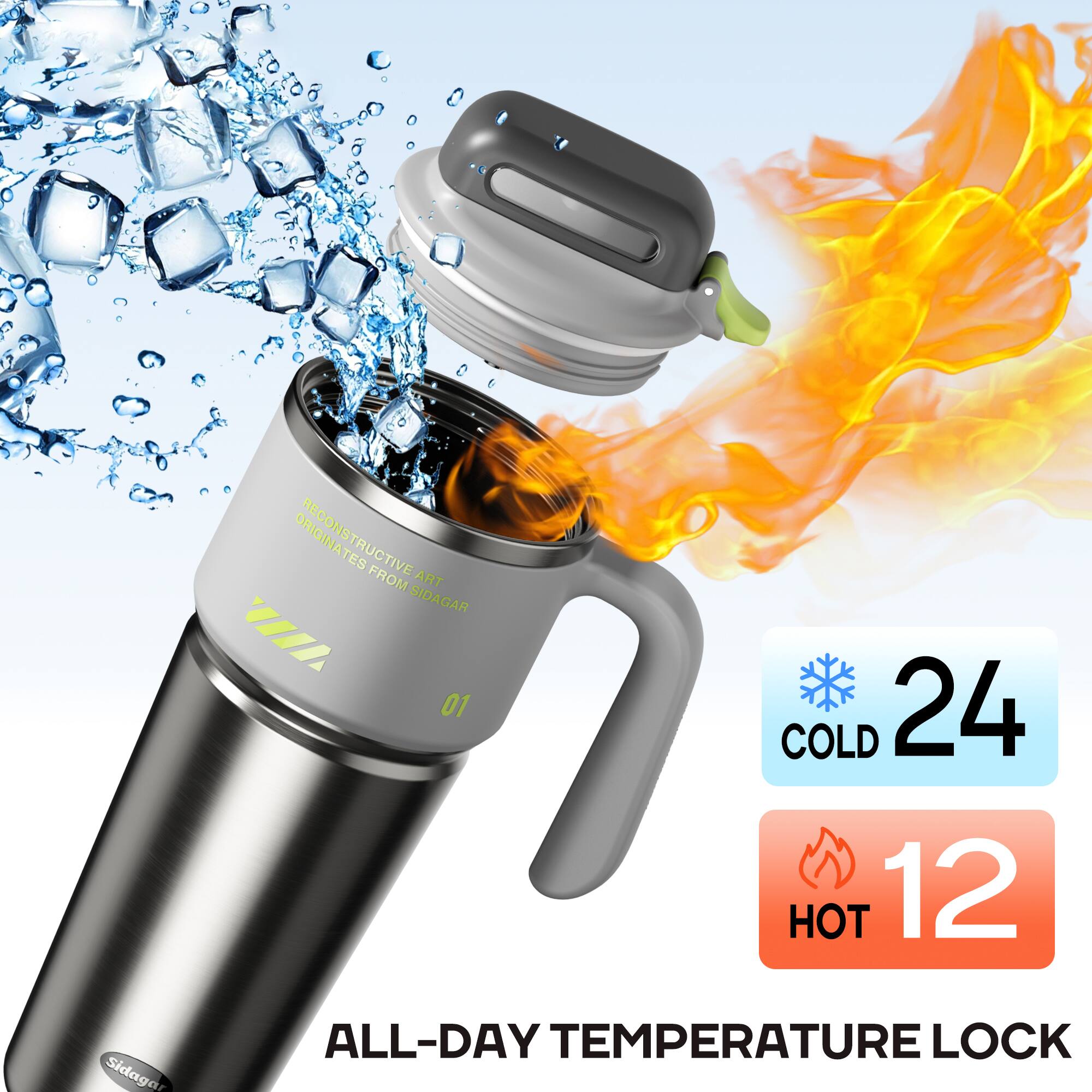 ORIGINATES RECONSTRUCTIVE ART FROM SIDAGAR
COLD 24 HOT 12
Sidagar
ALL-DAY TEMPERATURE LOCK