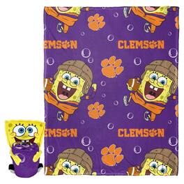 Northwest - Clemson Tigers Spongebob Squarepants Hugger Blanket - Multicolor