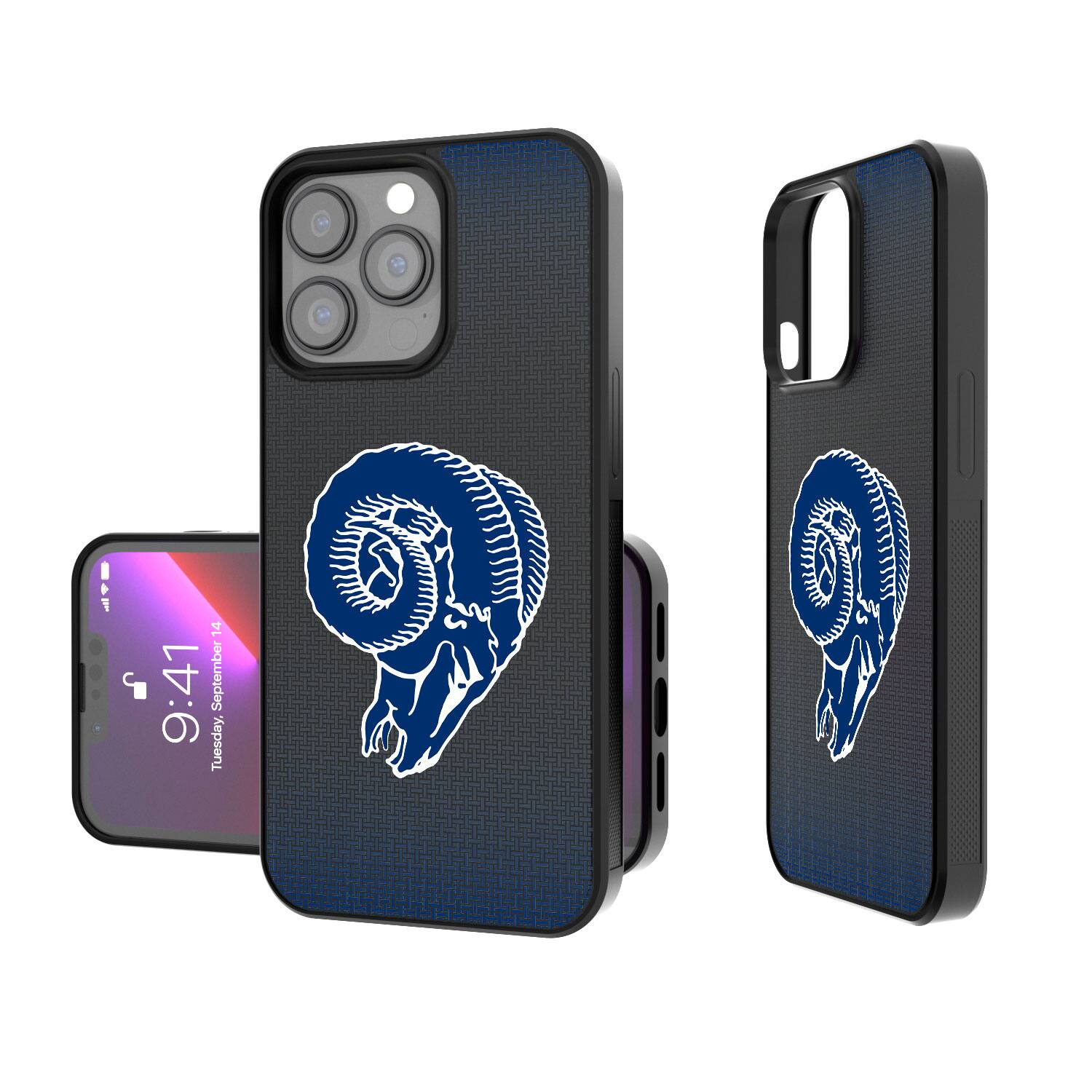 Keyscaper - NFL - Los Angeles Rams Linen Logo iPhone Bump Case - 15 Pro Max - Black price history on PriceWatchPro