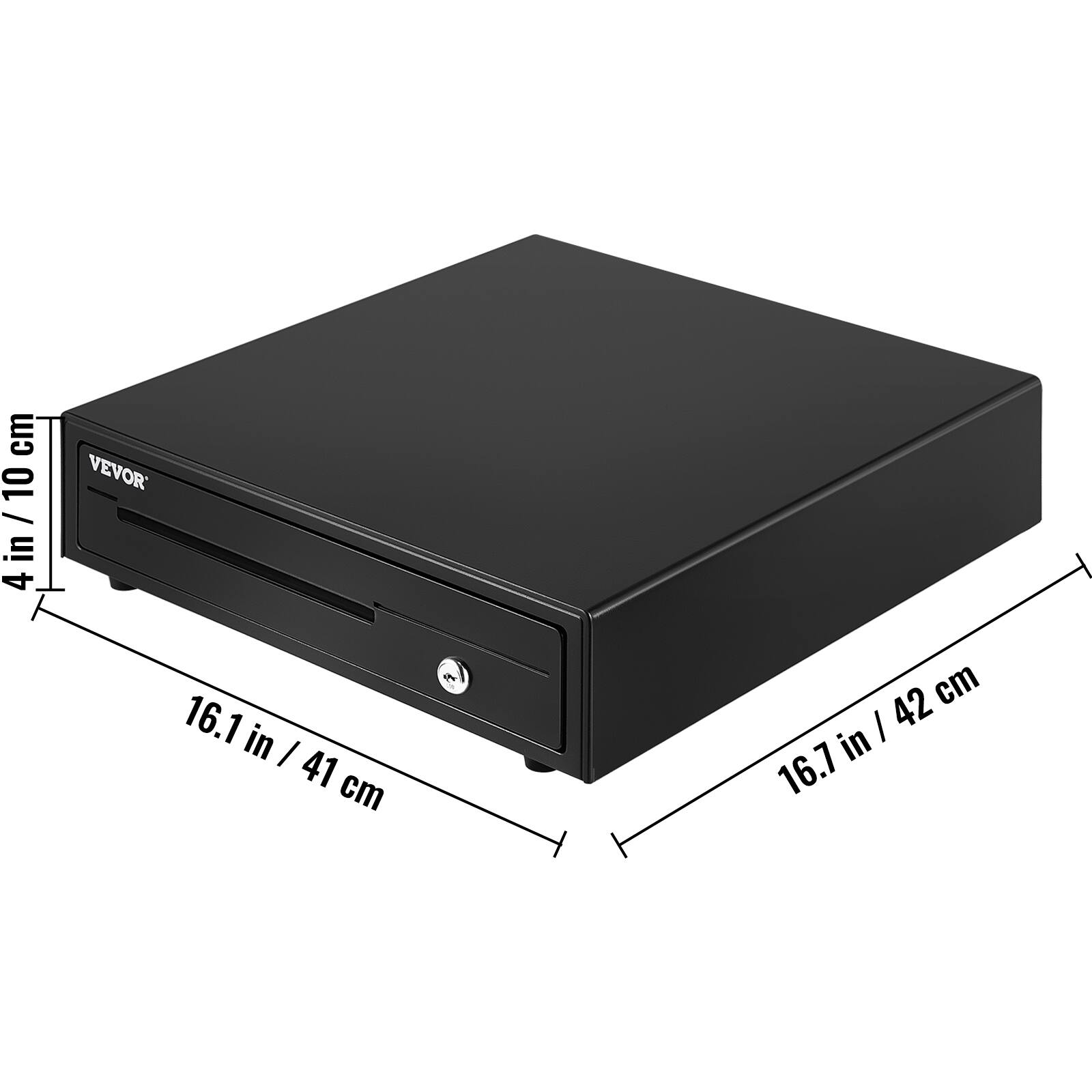 - Height: 4 in / 10 cm
- Width: 16.1 in / 41 cm
- Depth: 16.7 in / 42 cm