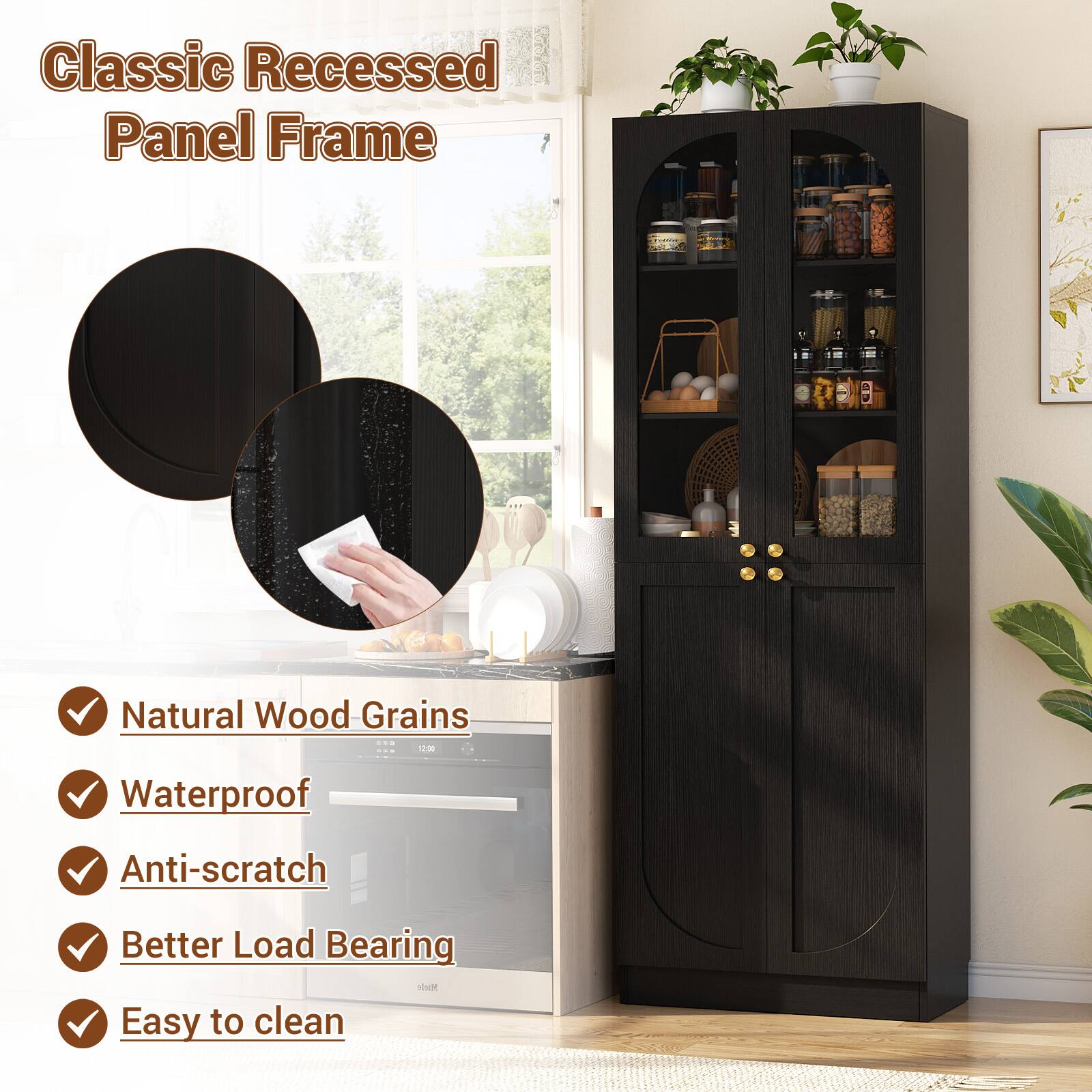 Classic Recessed Panel Frame

- Natural Wood Grains
- Waterproof
- Anti-scratch
- Better Load Bearing
- Easy to clean