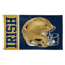 WinCraft - Notre Dame Fighting Irish 3' x 5' Helmet Deluxe Single-Sided Flag - Multicolor
