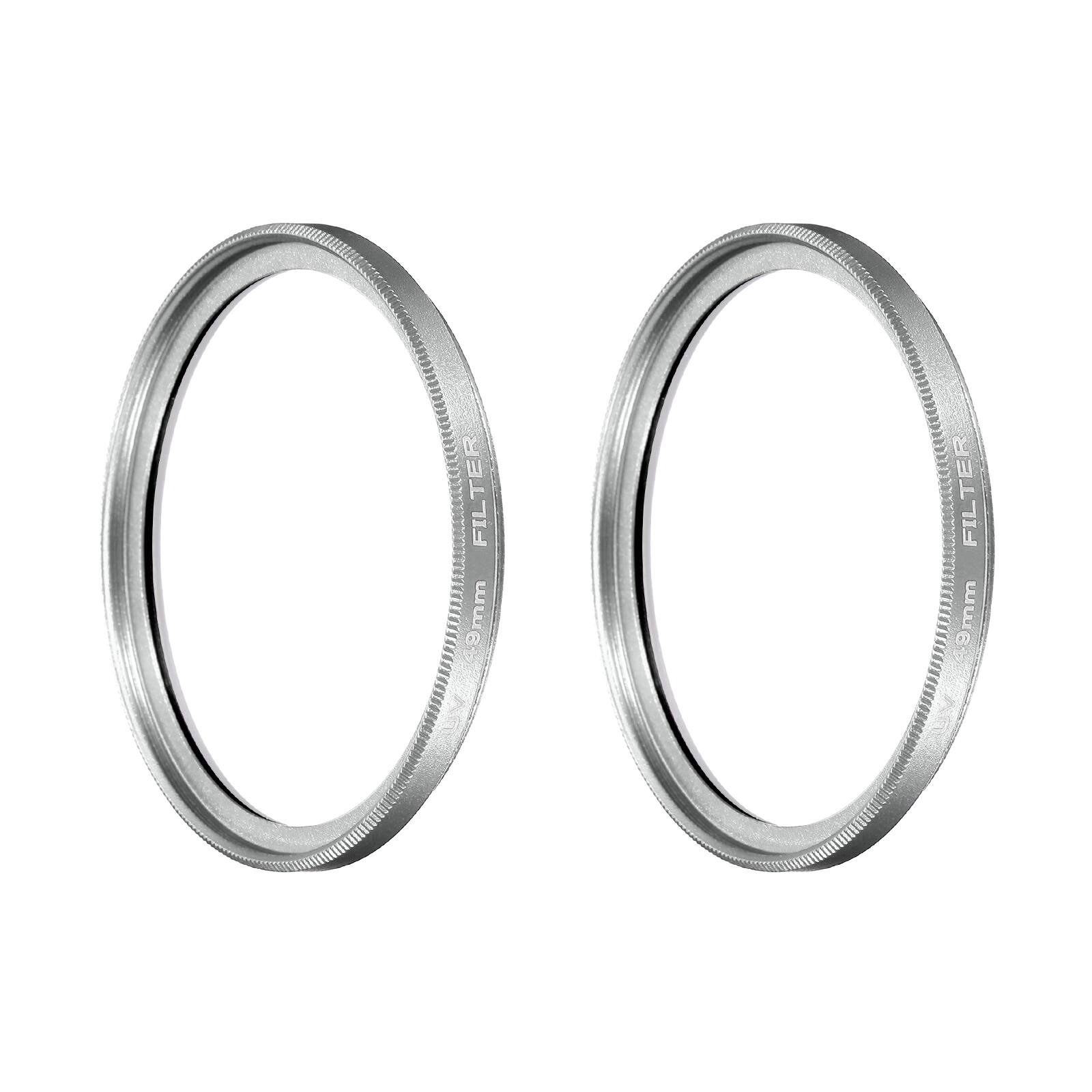 Unique Bargains - 49mm Ultra Slim Lens Filter 2pcs, Multi Coating Aluminum Circular Screw-in Protection for Photography price history on PriceWatchPro