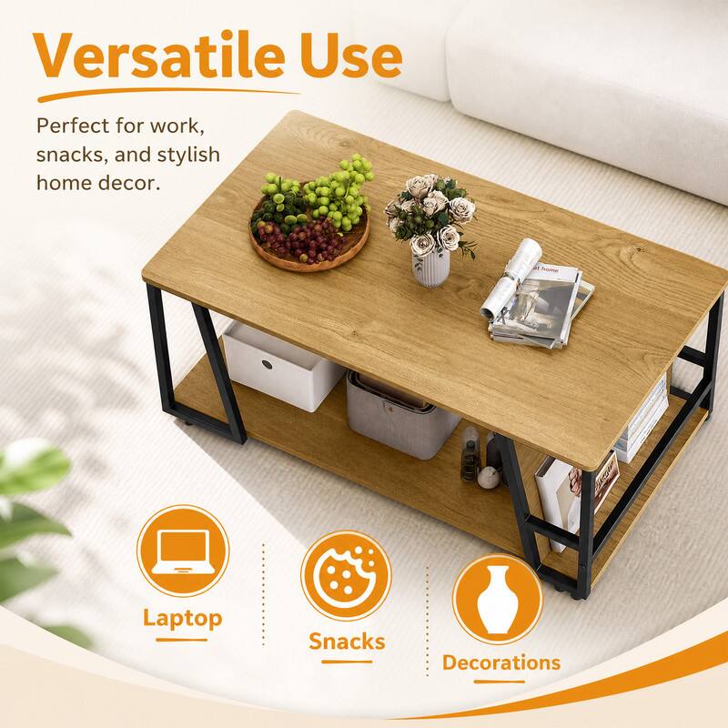 Versatile Use  
Perfect for work, snacks, and stylish home decor.  
Laptop  
Snacks  
Decorations