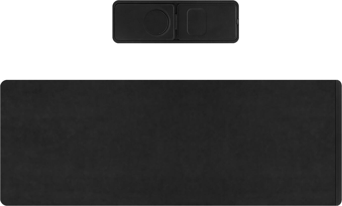 Alt View 12. SaharaCase - Universal Desk Mat with Wireless Charging - Black.