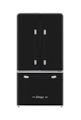Unique Appliances - 36 in. Wide Classic Retro 36-inch 21 cu.ft. Counter Depth French Door Refrigerator - Midnight Black