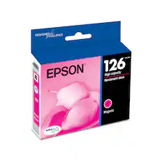 Designed for Excellence TM/MC EPSON 126 High-capacity Rendement lev EA uFe A 126 Bagenta Hogenta DURABrite Ultra ~ Magenta