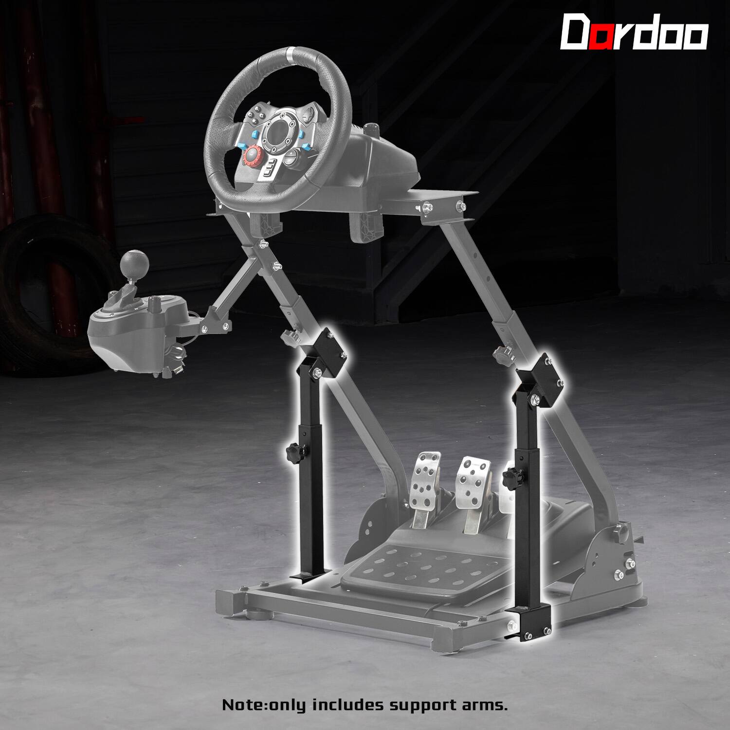 Racing Simulator Stand Support Arm Reinforcement Accessory, for Dardoo ...