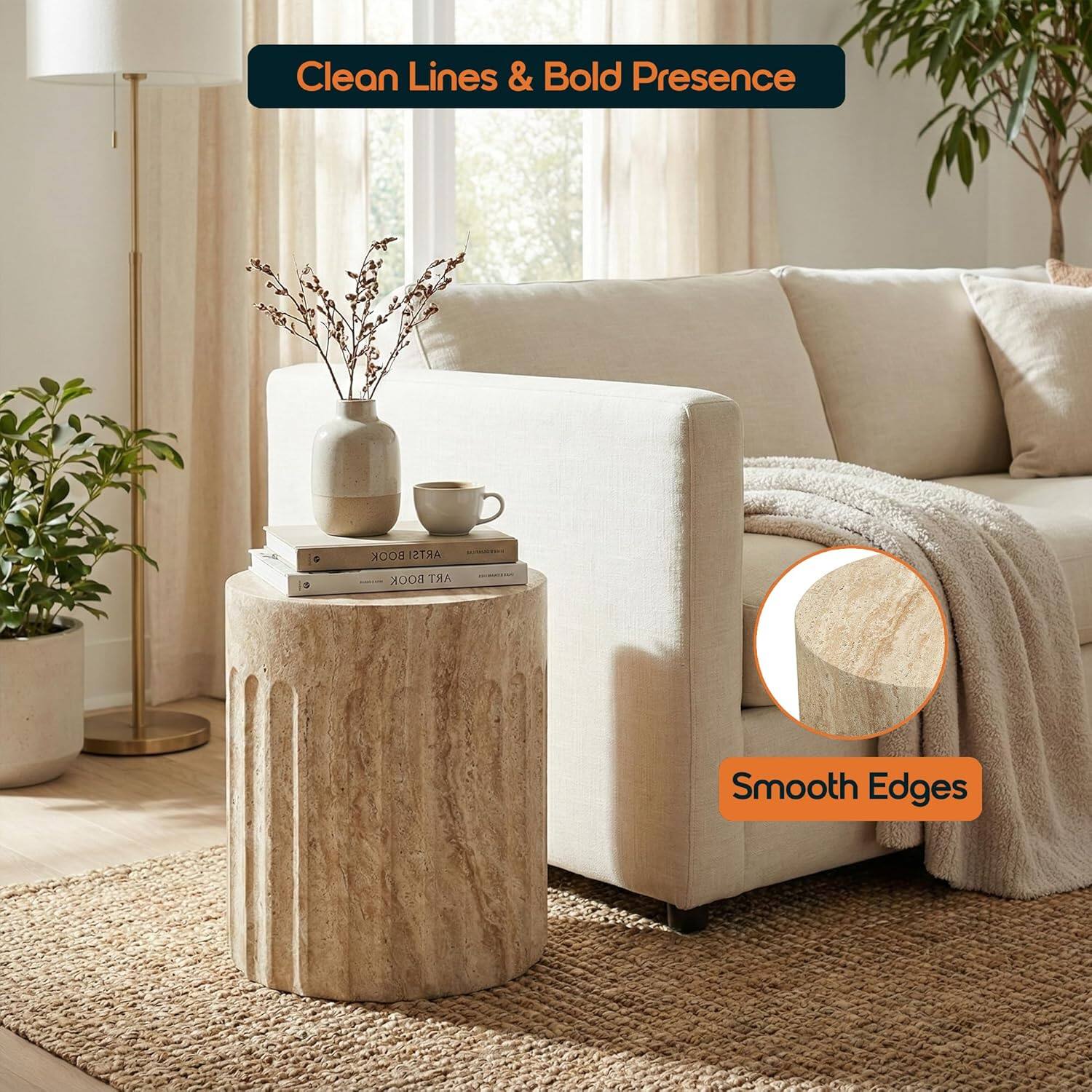 Clean Lines & Bold Presence  
Smooth Edges