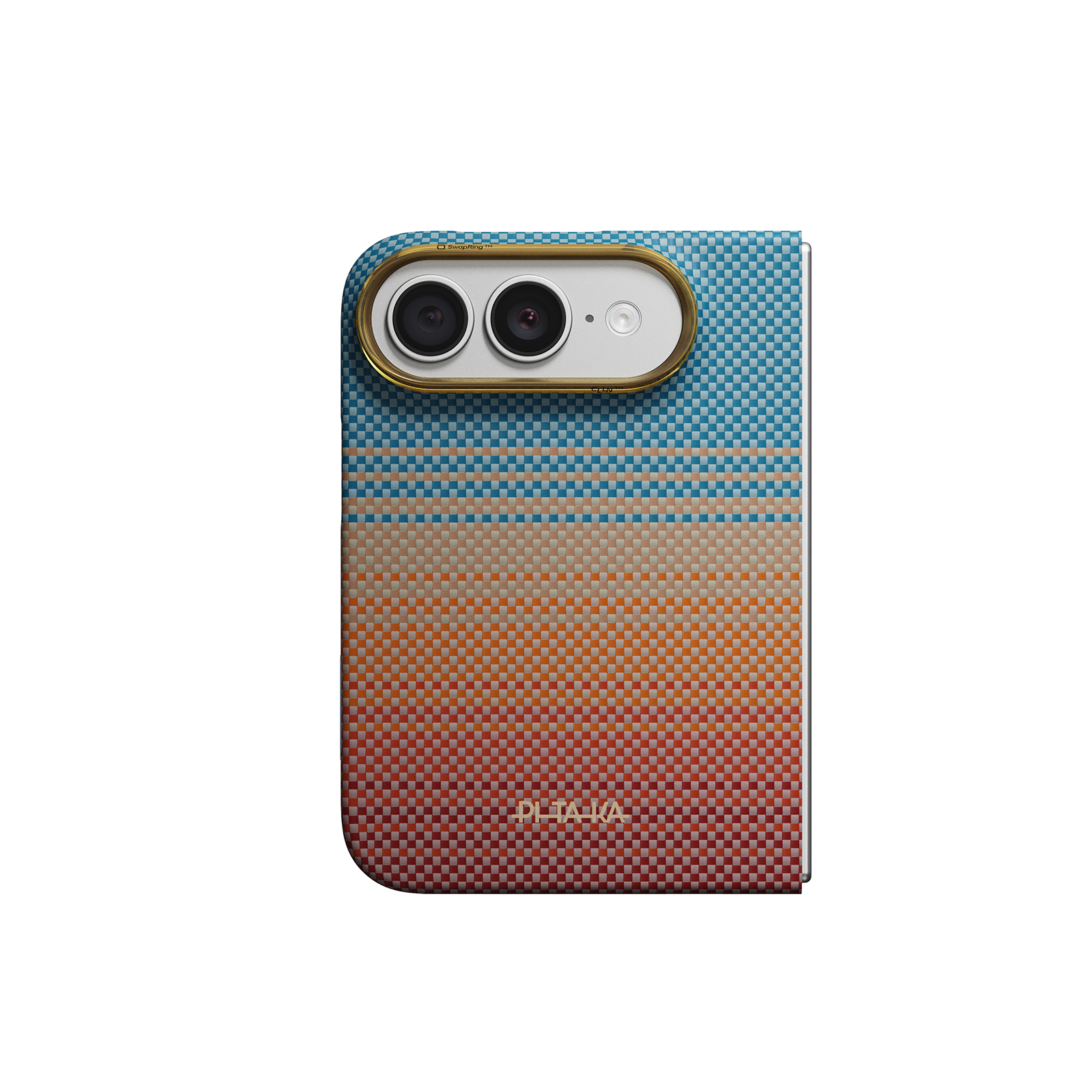 Pitaka - Ultra Slim Case for iPhone Duo,Aramid Fiber Case, MagSafe Compatible, Caseless Feel, Camera Control, Silky Texture - California Dream