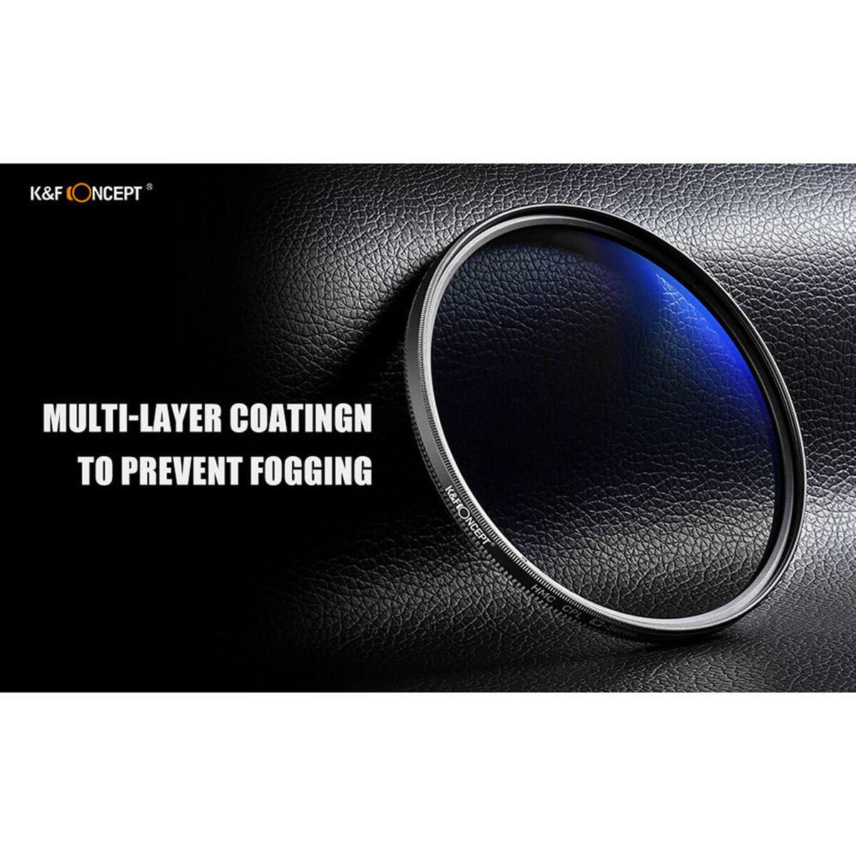 K&F CONCEPT

MULTI-LAYER COATING TO PREVENT FOGGING