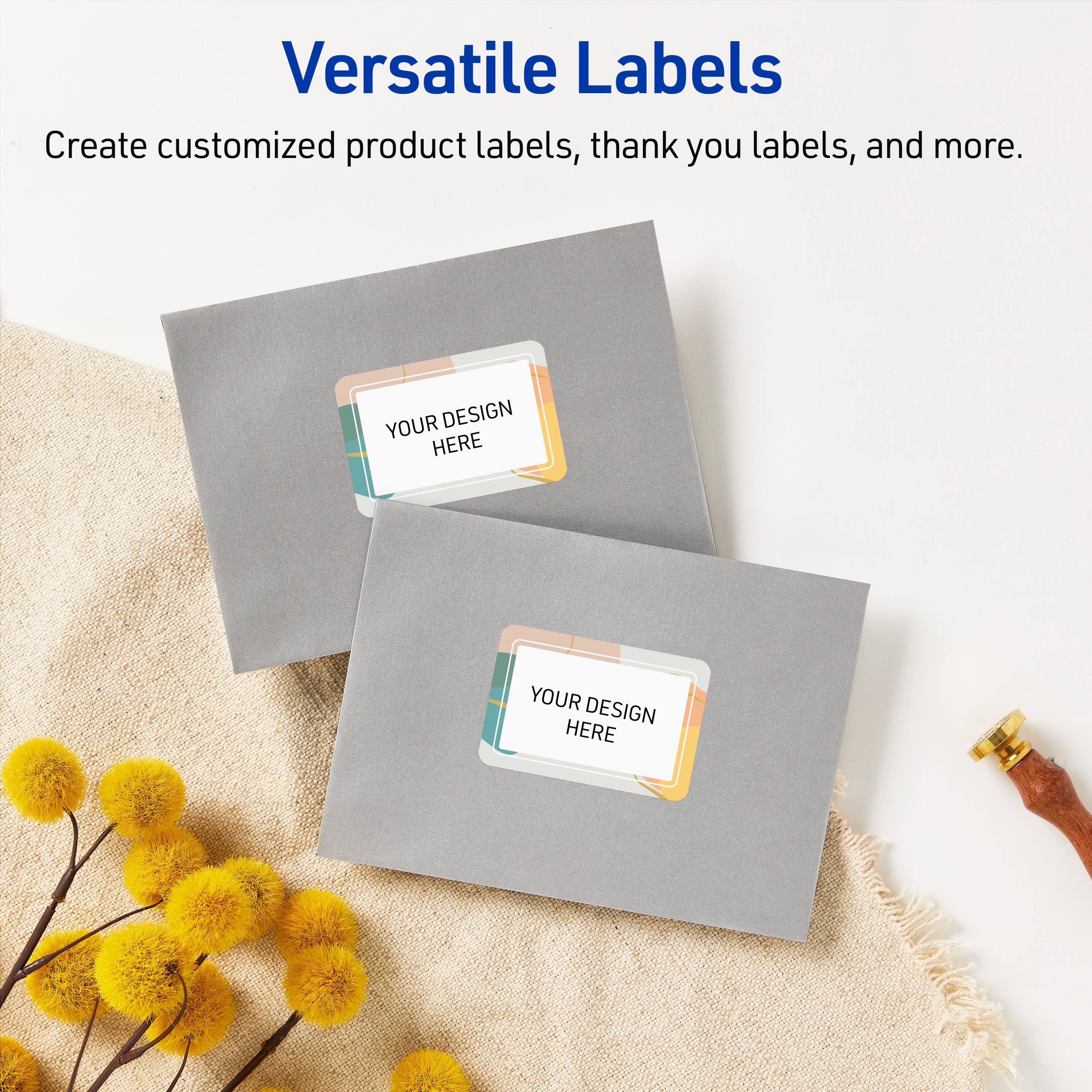 Versatile Labels

Create customized product labels, thank you labels, and more.

YOUR DESIGN HERE
YOUR DESIGN HERE