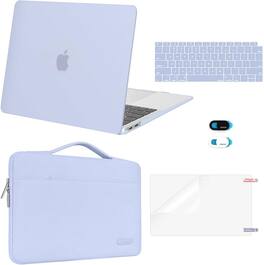 mosiso - 5-in-1 MacBook Air 13 Case and Sleeve Kit A2337/A2179/A1932 - Pastel Blue