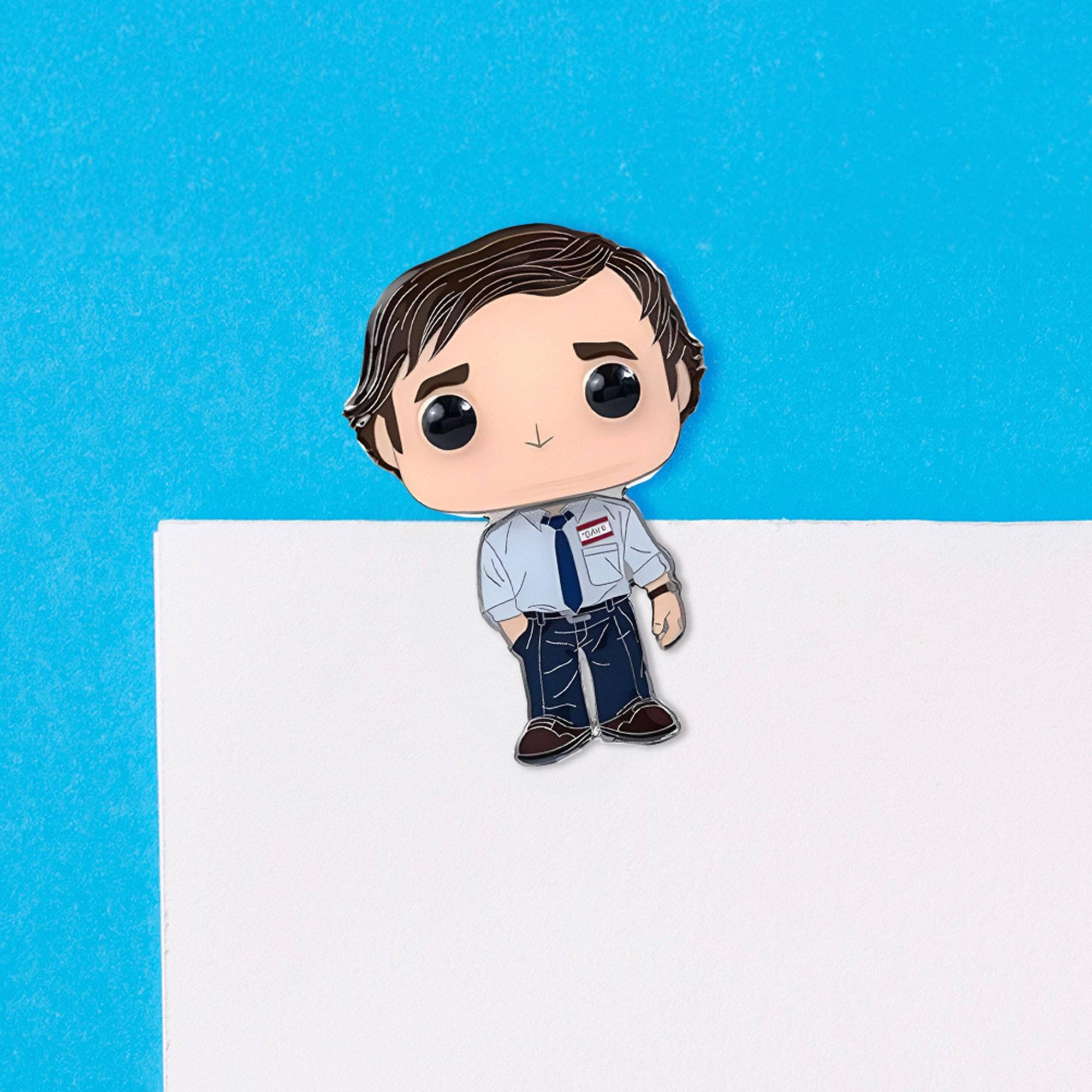 Alt View 2. Funko - The Office 3 Inch Funko POP Pin | Jim Halpert - Blue.
