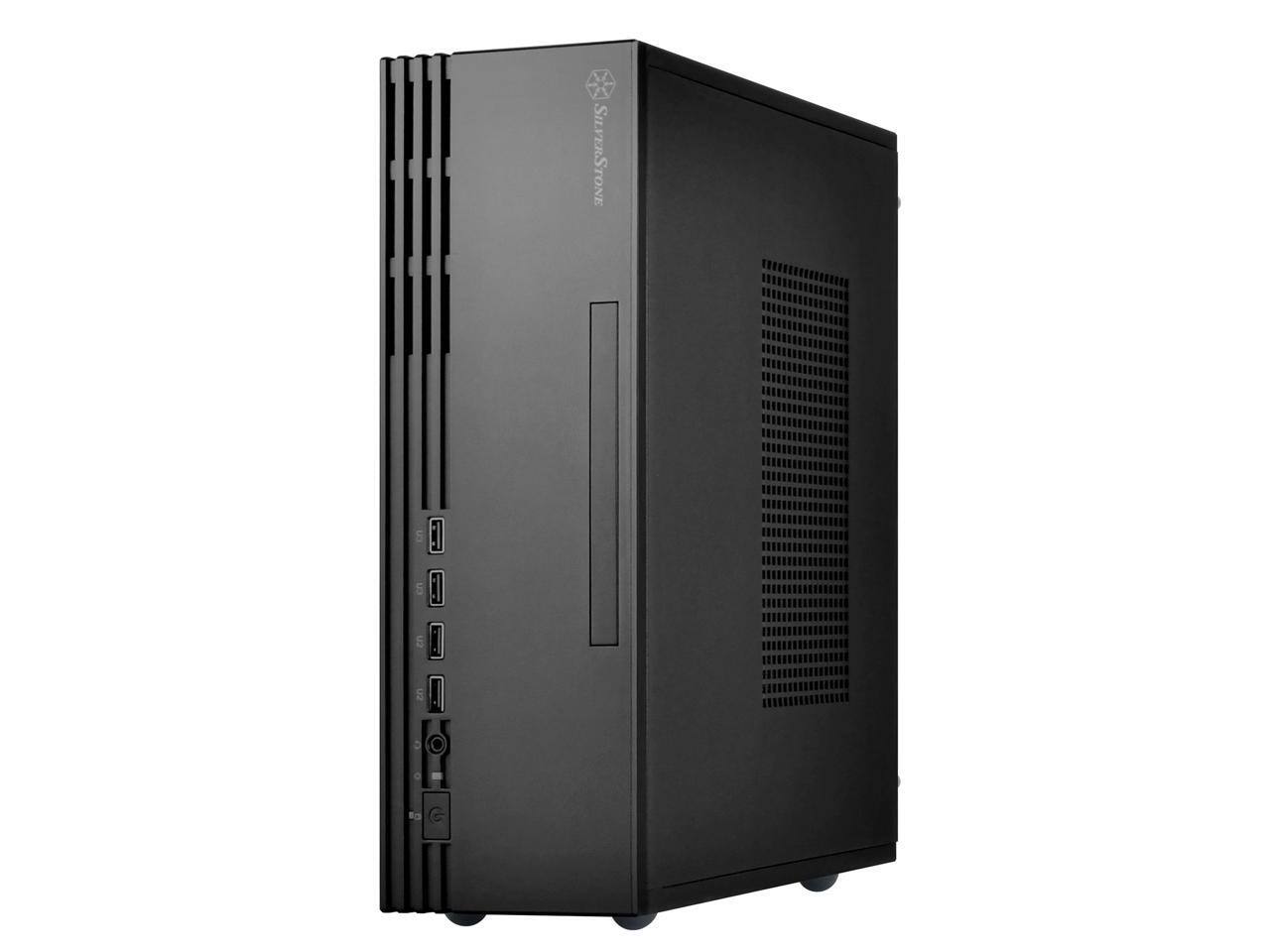 Alt View 6. SilverStone - Silverstone MILO 11 Slim & compact Micro-ATX enclosure - Silver.