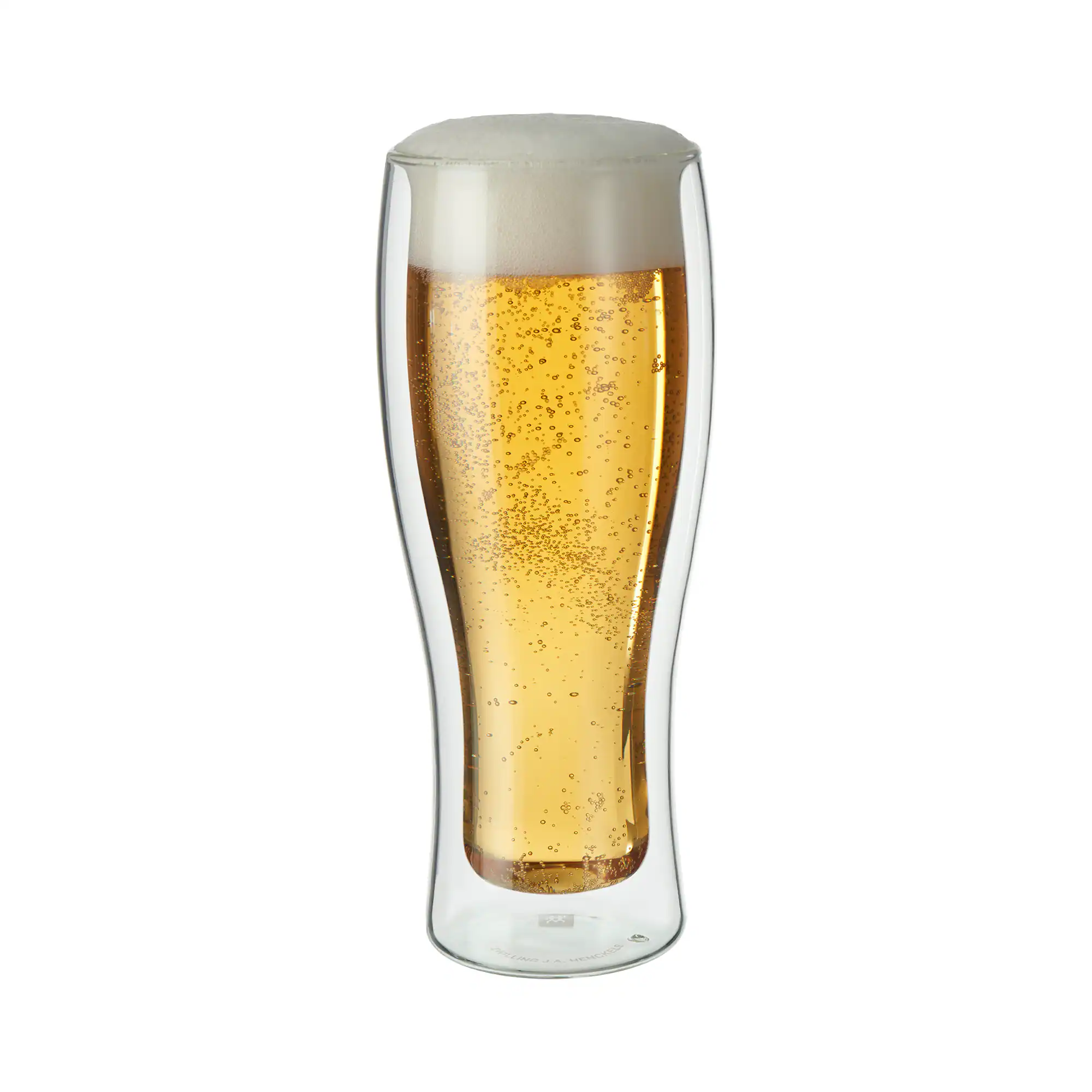 Front. ZWILLING - ZWILLING Sorrento 2-pc Double-Wall Beer Glass Set - Clear.