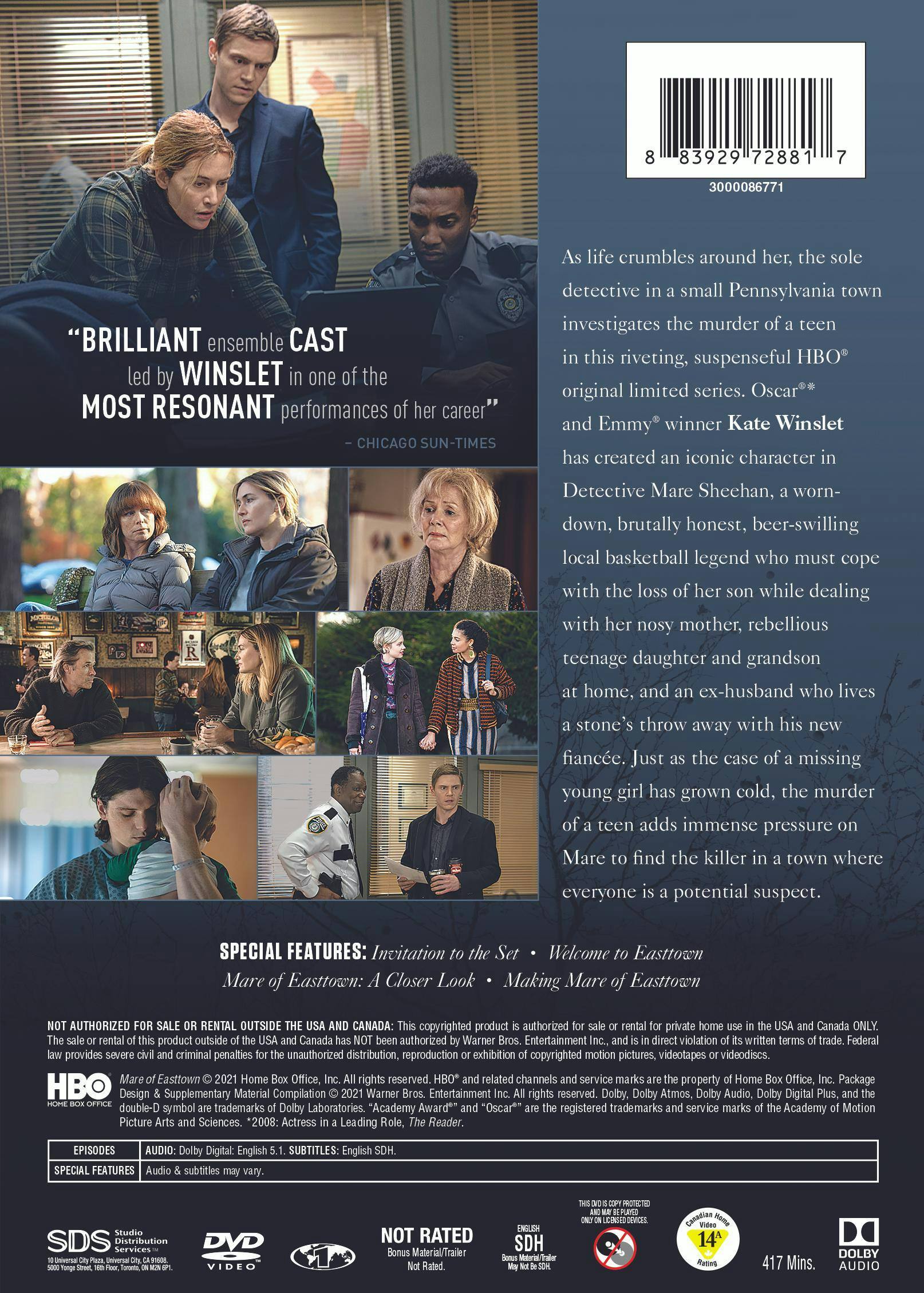 Back. Mare of Easttown [DVD].