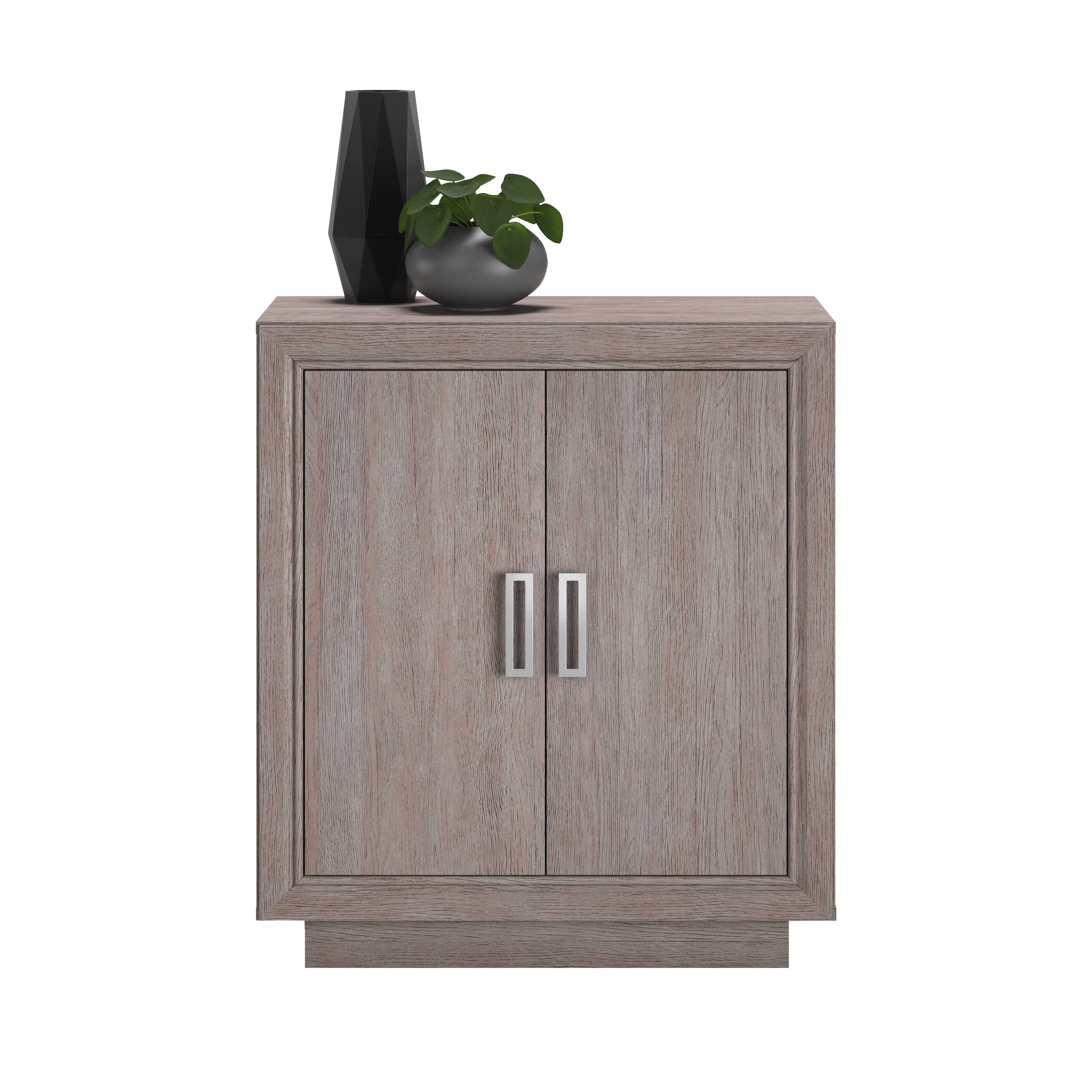 Left. TinyHomie - Storage Cabinet Medium grey finish.