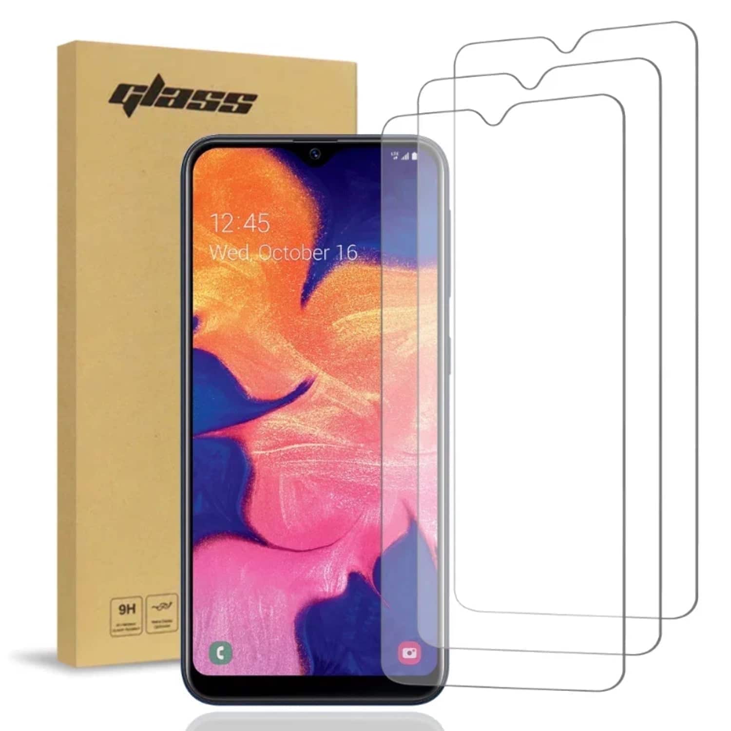 RomeTech - Samsung Galaxy A10E (3 Per Pack) 2.5D Glass Screen Protector - Transparent
