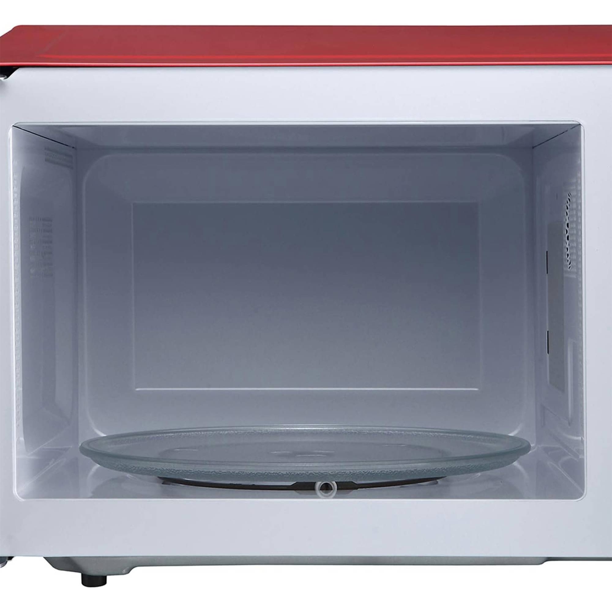 Alt View 6. Magic Chef - Magic Chef MC99MR 0.9-Cu. Ft. 900-Watt Countertop Digital Touch Microwave (Red) - Red.
