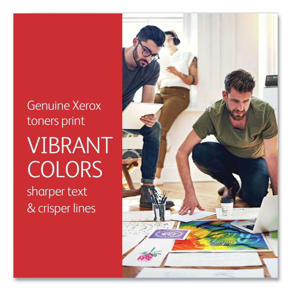 Genuine Xerox toners print  
VIBRANT COLORS  
sharper text & crisper lines