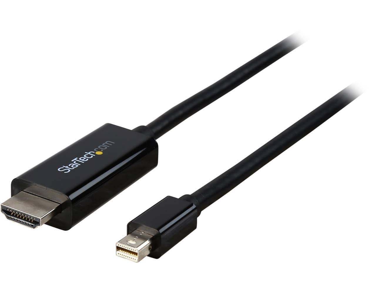 StarTech.com - MDP2HDMM2MB Mini DP to HDMI Cable - 6 ft, 4K Ultra HD, mDP to HDMI Adapter (M/M)