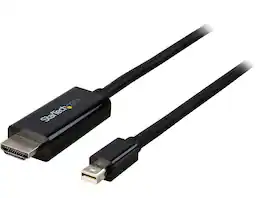 StarTech.com - MDP2HDMM2MB Mini DP to HDMI Cable - 6 ft, 4K Ultra HD, mDP to HDMI Adapter (M/M)