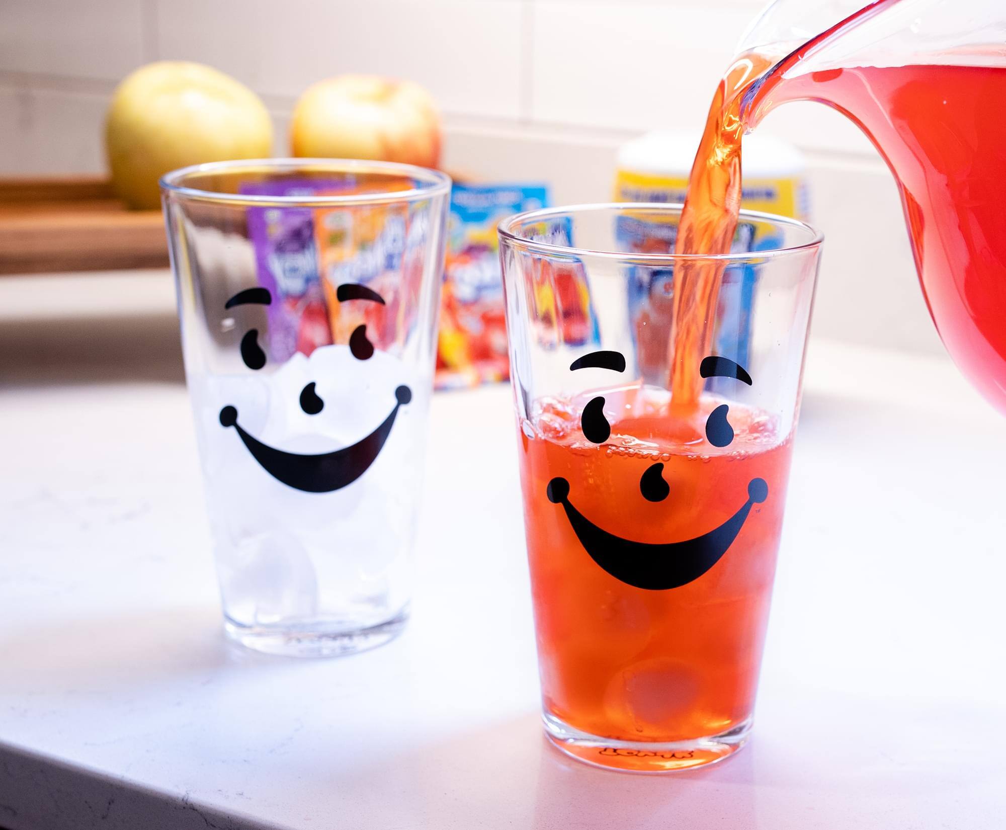 Alt View 10. Toynk - Kool-Aid Man 16-Ounce Pint Glasses | Set of 2 - Clear.