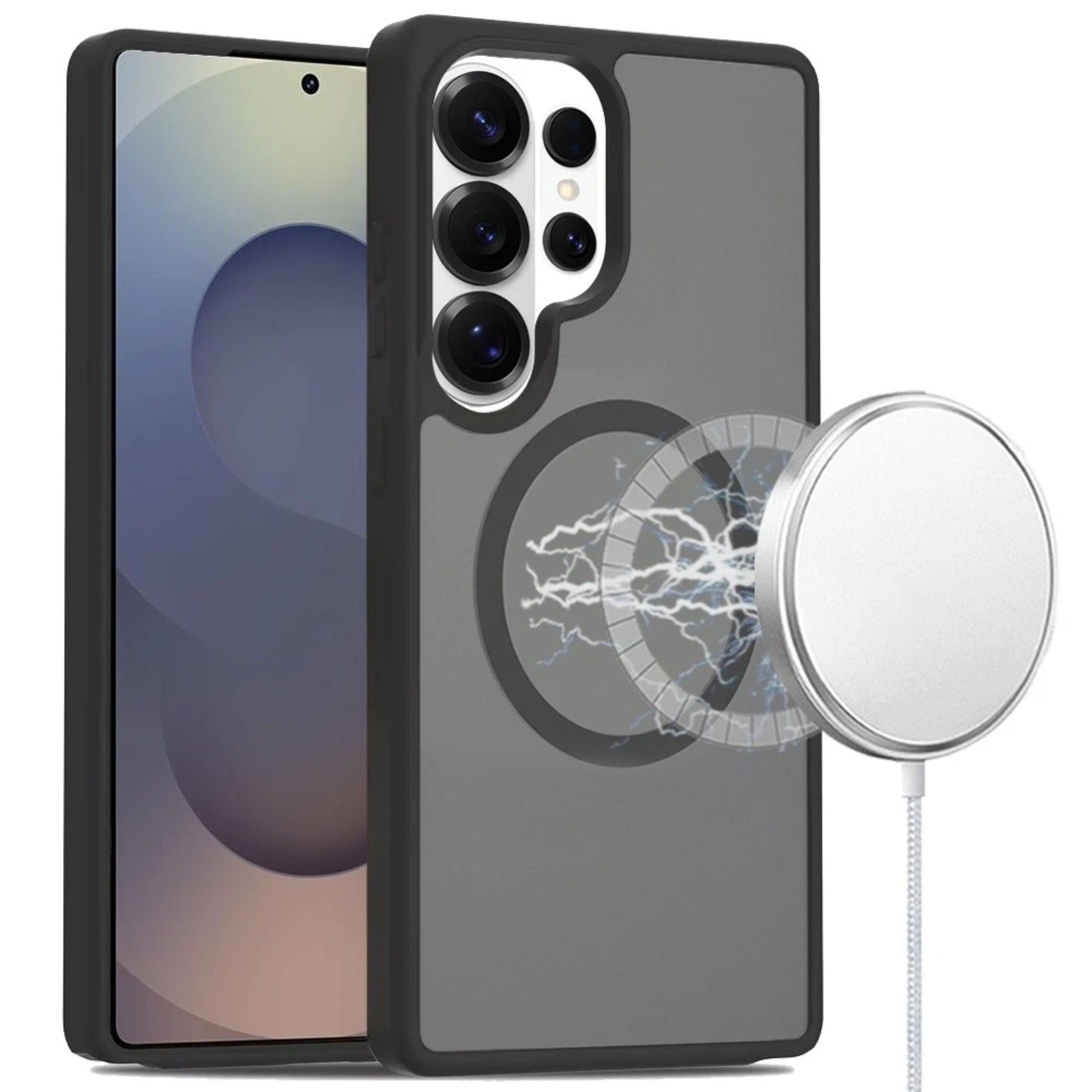 Kitcheniva - Magnetic Circle Smooth Translucent Plus Tempered Glass For Samsung S26 Ultra Case - Black price history on PriceWatchPro