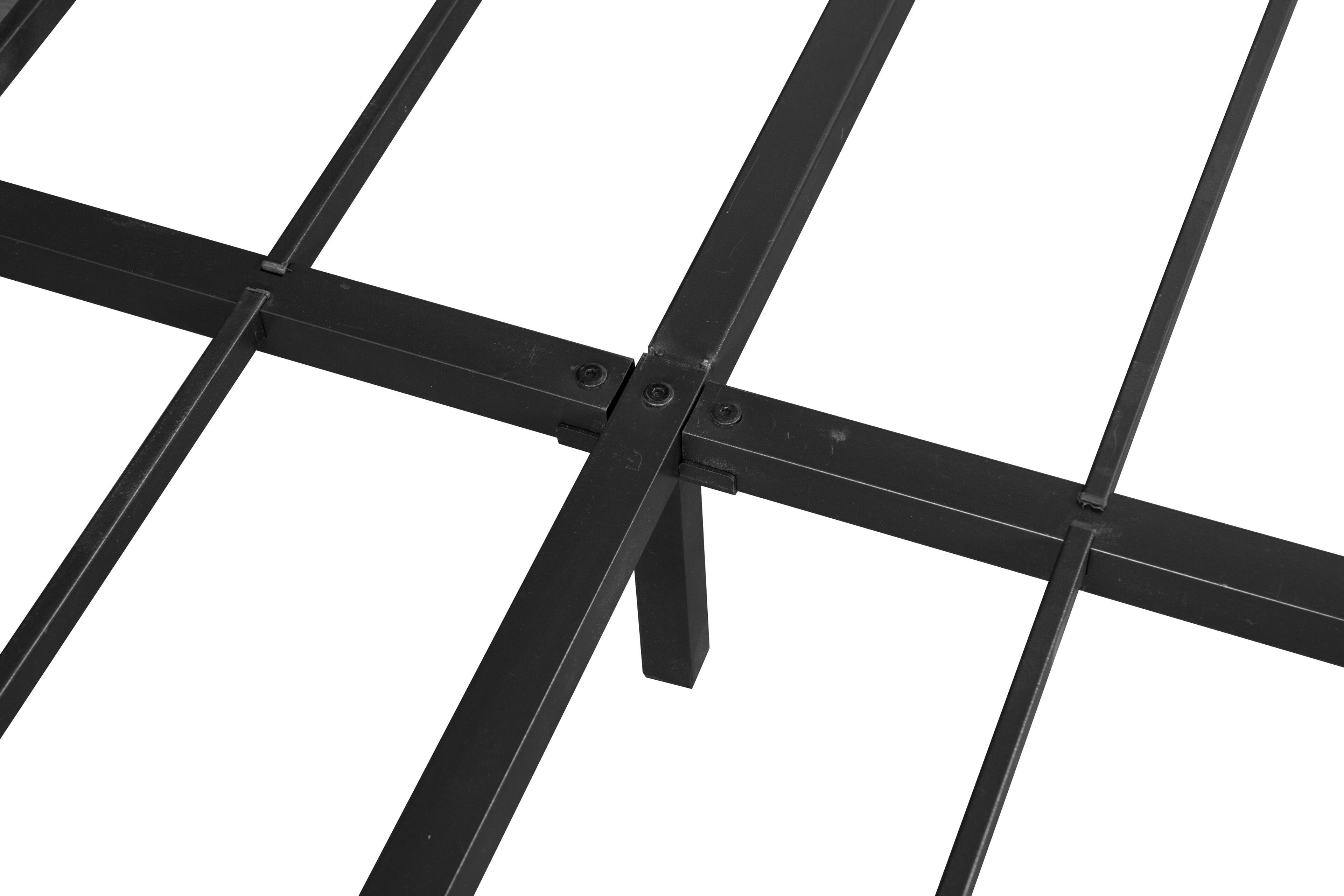 Alt View 2. LUCKY ONE - Queen Size Floating Bed Frames with LED Lights - Black.