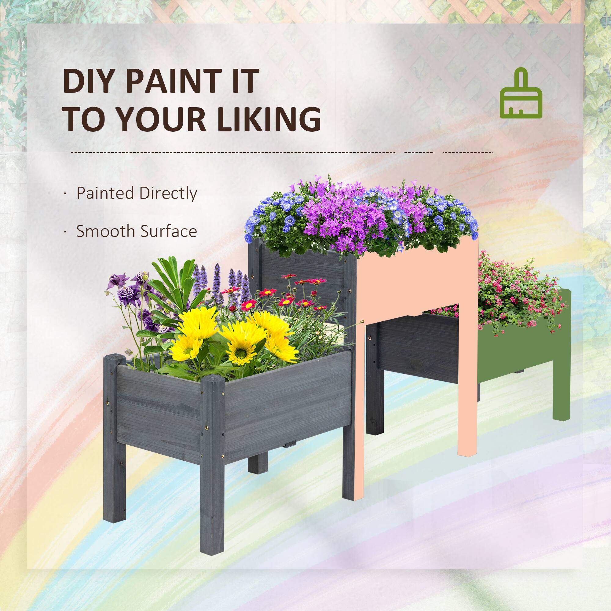 DIY PAINT IT TO YOUR LIKING

Painted Directly
Smooth Surface