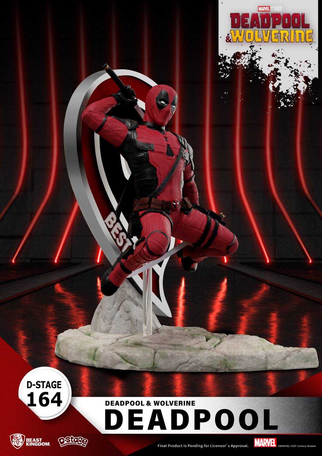 Beast Kingdom Deadpool & Wolverine D Stage Deadpool Statue