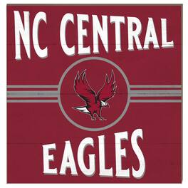 Jardine - North Carolina Central Eagles 10'' x 10'' Retro Team Sign - Maroon
