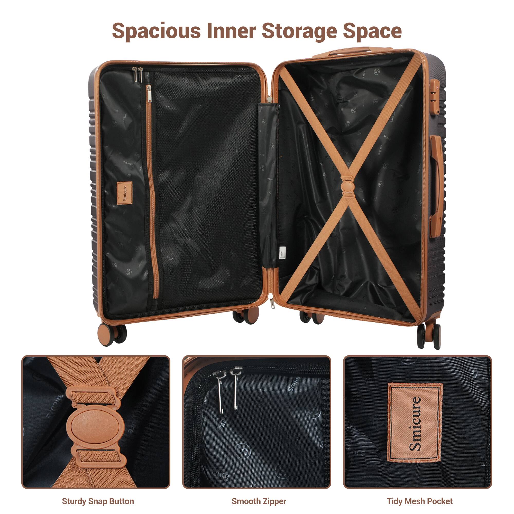 Spacious Inner Storage Space

Sturdy Snap Button

Smooth Zipper

Tidy Mesh Pocket