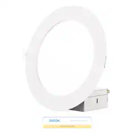 Infibrite - 6 In. Ultra-Thin Recessed LED Downlight 12W 1050LM Bright Wet Rated, Triac Dimmable 24-Pack - White
