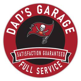 Fan Creations - Tampa Bay Buccaneers 16" Dad's Garage Wood Sign - Multicolor