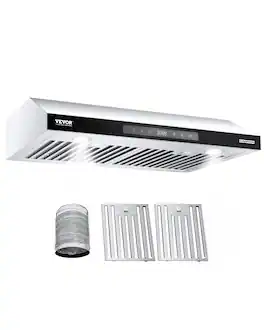 VEVOR - 20 inches - Convertible - Under cabinet Range Hood - Silver