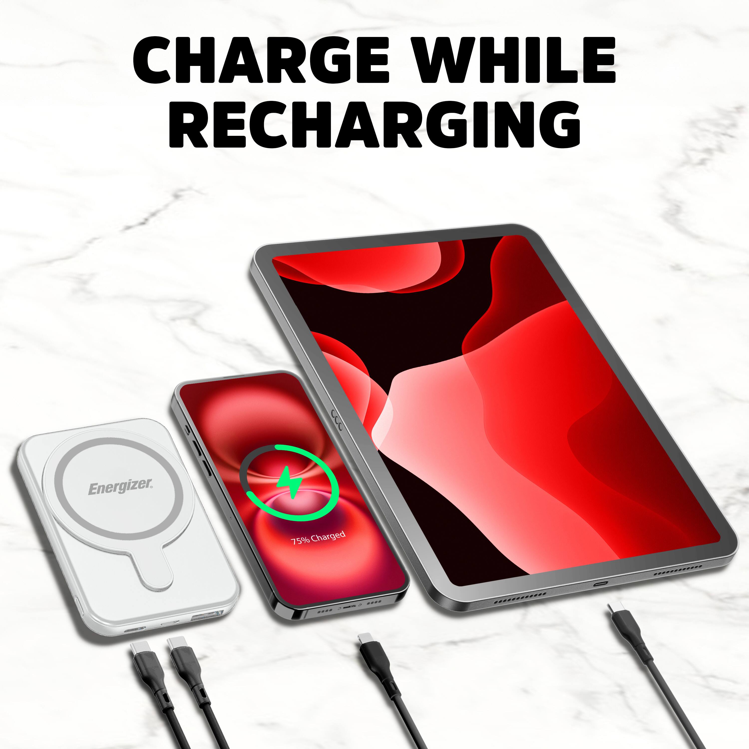 CHARGE WHILE RECHARGING

Energizer

75% Charged