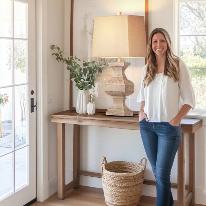 Alt View 2. Akoasm - Large Retro Resin Table Lamp Side Table Lamp for Living Room Bedroom with LED Bulb.