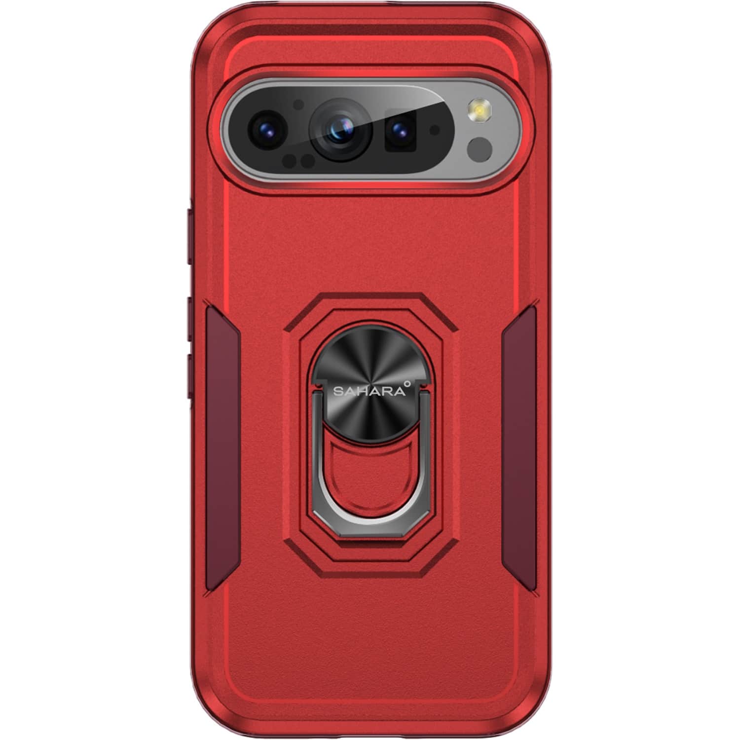 Front. SaharaCase - Raider Series Heavy-Duty Case for Google Pixel 9 and 9 Pro - Viper Red.