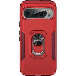 SaharaCase - Raider Series Heavy-Duty Case for Google Pixel 9 and 9 Pro - Viper Red