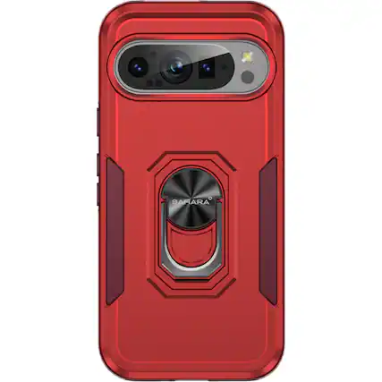 Front. SaharaCase - Raider Series Heavy-Duty Case for Google Pixel 9 and 9 Pro - Viper Red.
