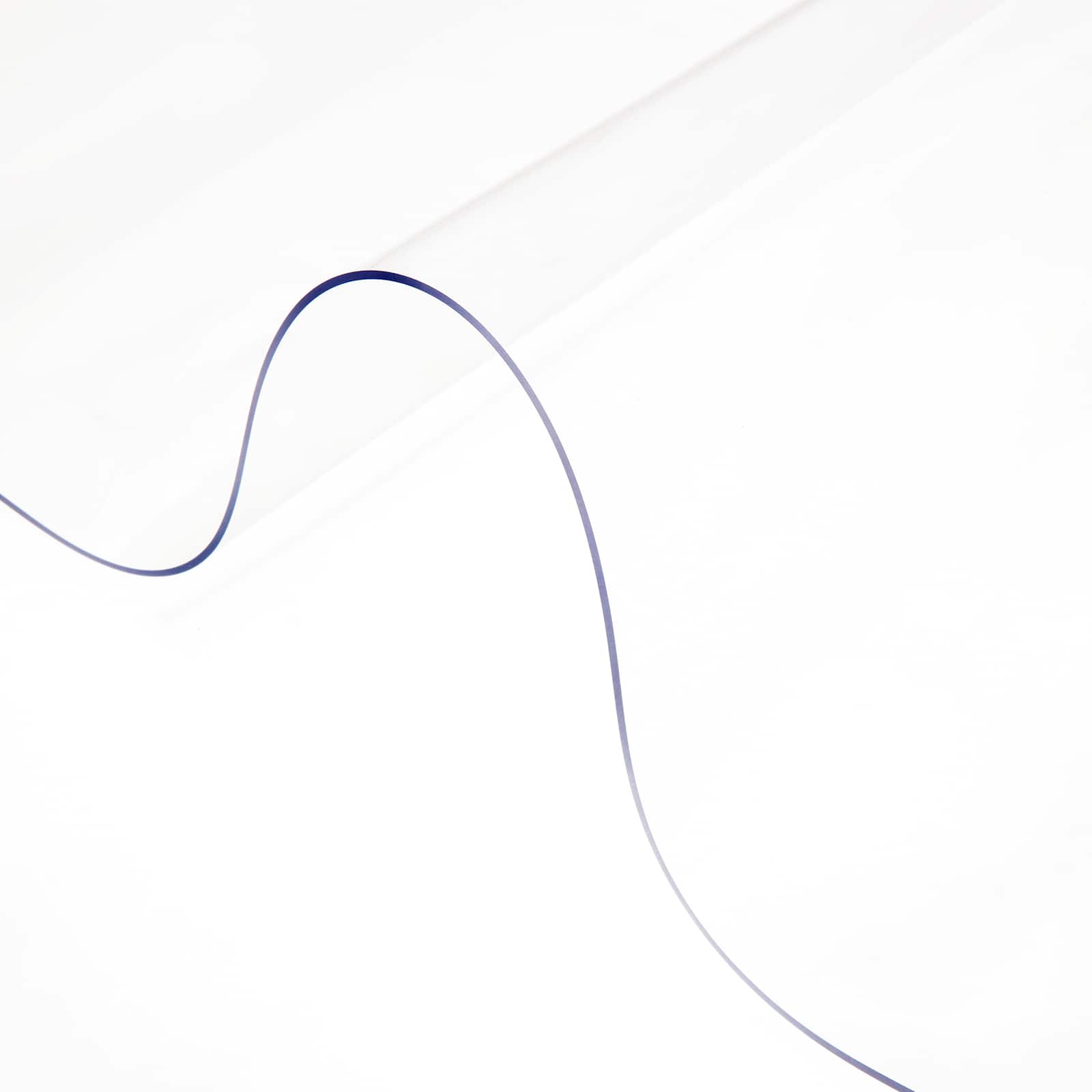 VEVOR - Plastic Table Cover, 44"x90"x0.06", PVC Table Protector, Rectangle Clear Desk Mat - Transparent